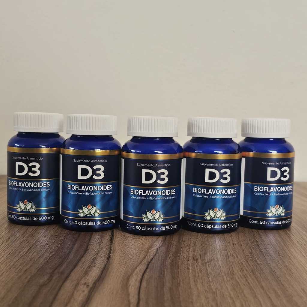 D3 BIOFLAVONOIDES 60 Cápsulas 500 Mg
